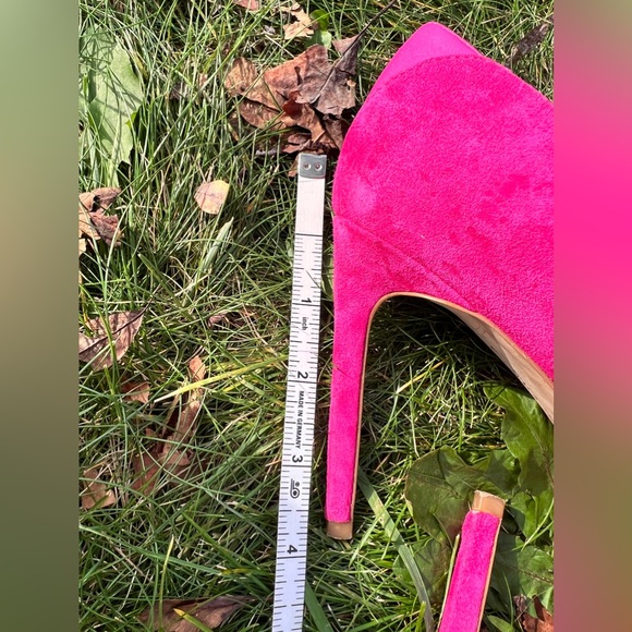 Pointed Toe Pump Suede High Heels 6 Pink - Picture 14 of 15